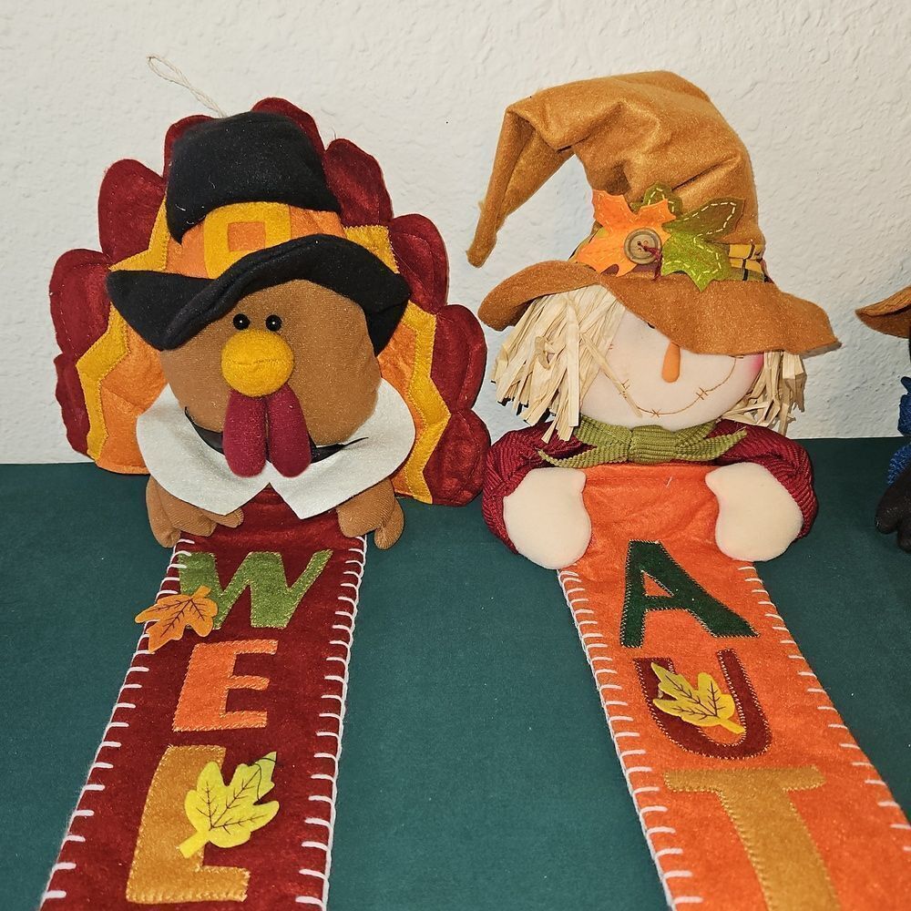 Adorable Autumn Themed Plush Wall Decor Set - Picture 2 of 7